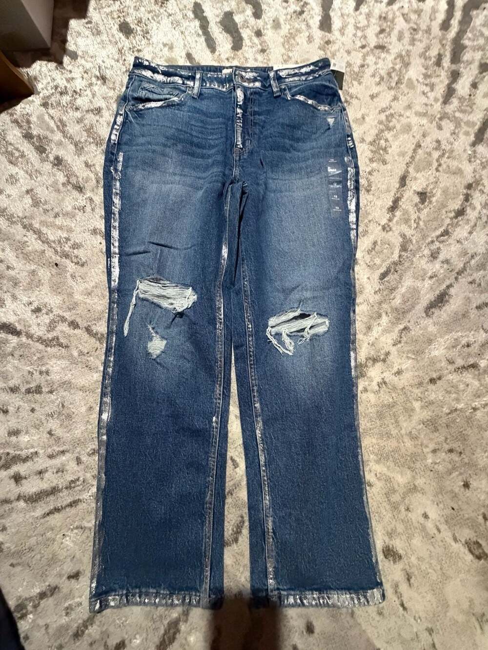 Maurices Edgely Slim Straight Ankle High Rise Distressed